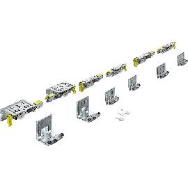 Slika artikla za Hettich TopLine XL set okovja drsnih vrat 1350 x 3000, 3-vratno 18-30 mm