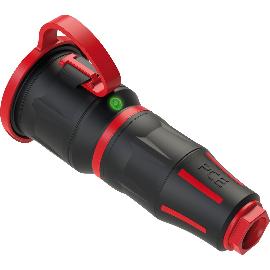 Artikelbild für PCE Schutzkontaktkupplung TAURUS2 Gummi 2-polig mit Deckel LED IP54