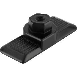 Termékkép Szerelőelem akasztóhoz - akusztikai panelhez, öntvény fekete matt