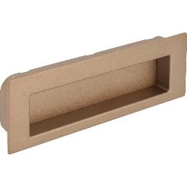 Artikelbild für Muschelgriff Nicola B 112, Einlassmaß 106,5 x 31 mm, ZN champagner