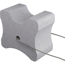 Obrázek produktu pro EXTE distanční podložka BKD betonová kostka s drátem, výška 20 / 25 / 30 mm