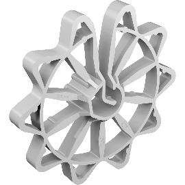 Imagine produs pentru Roti distantiere universale EXTE, 25 mm, pentru bare otel ø 6-20 mm