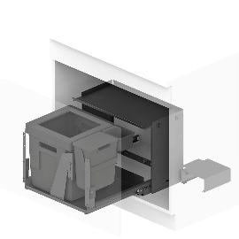 Slika artikla za PEKA sistem za loč. odpad. Oeko Complet Aqua L, ŠK 750/800/900 mm, antracitni