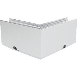 Artikelbild für ECONOMY Außenecke für Bodenprofile 0011 FLEX LIGHT, Aluminium silber eloxiert