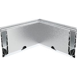 Artikelbild für ECONOMY Innenecke für Bodenprofile 0011 FLEX LIGHT, Aluminium silber eloxiert