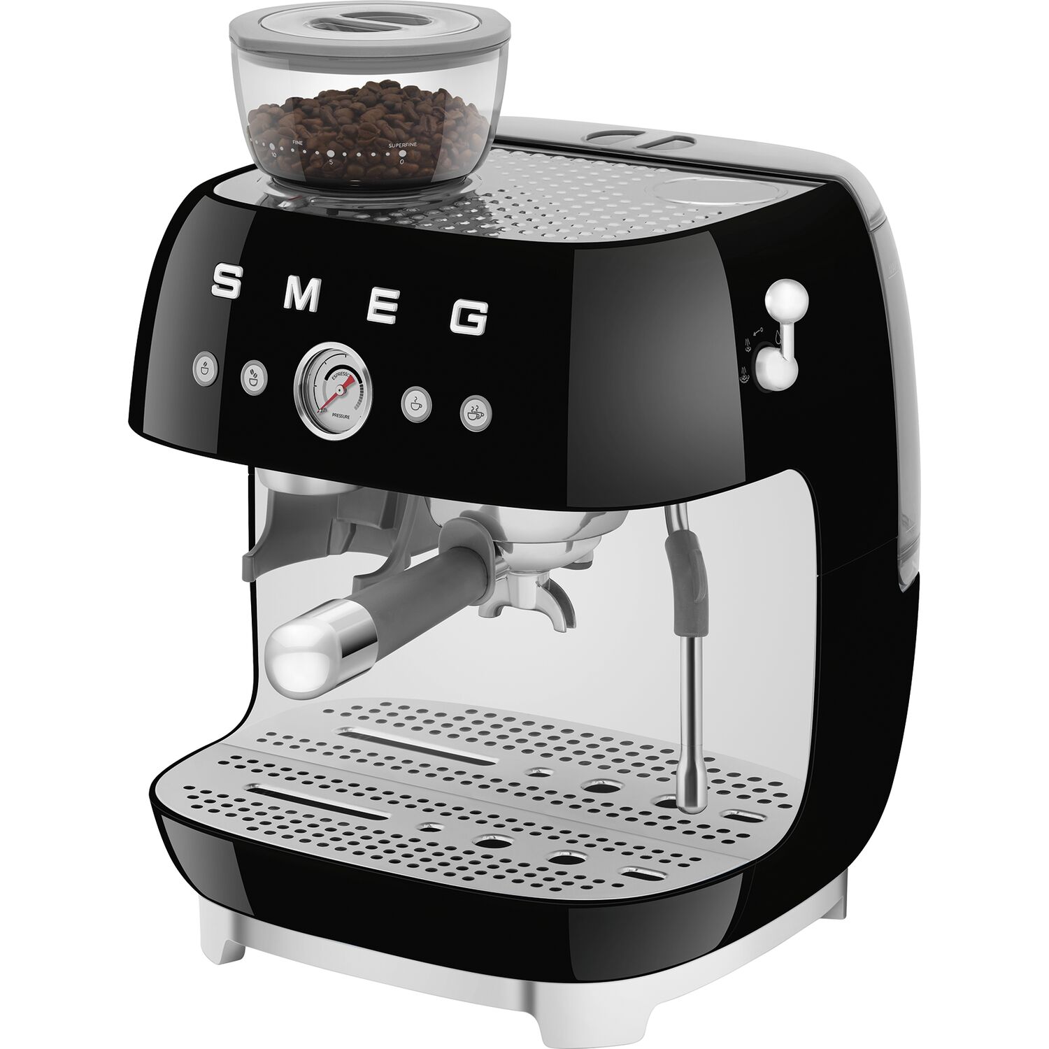 Kaffeemaschine Schwarz SMEG Espresso EGF03BLEU