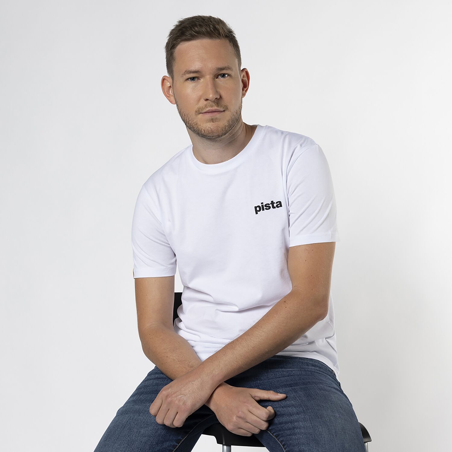 hello yellow T-Shirt pista weiß