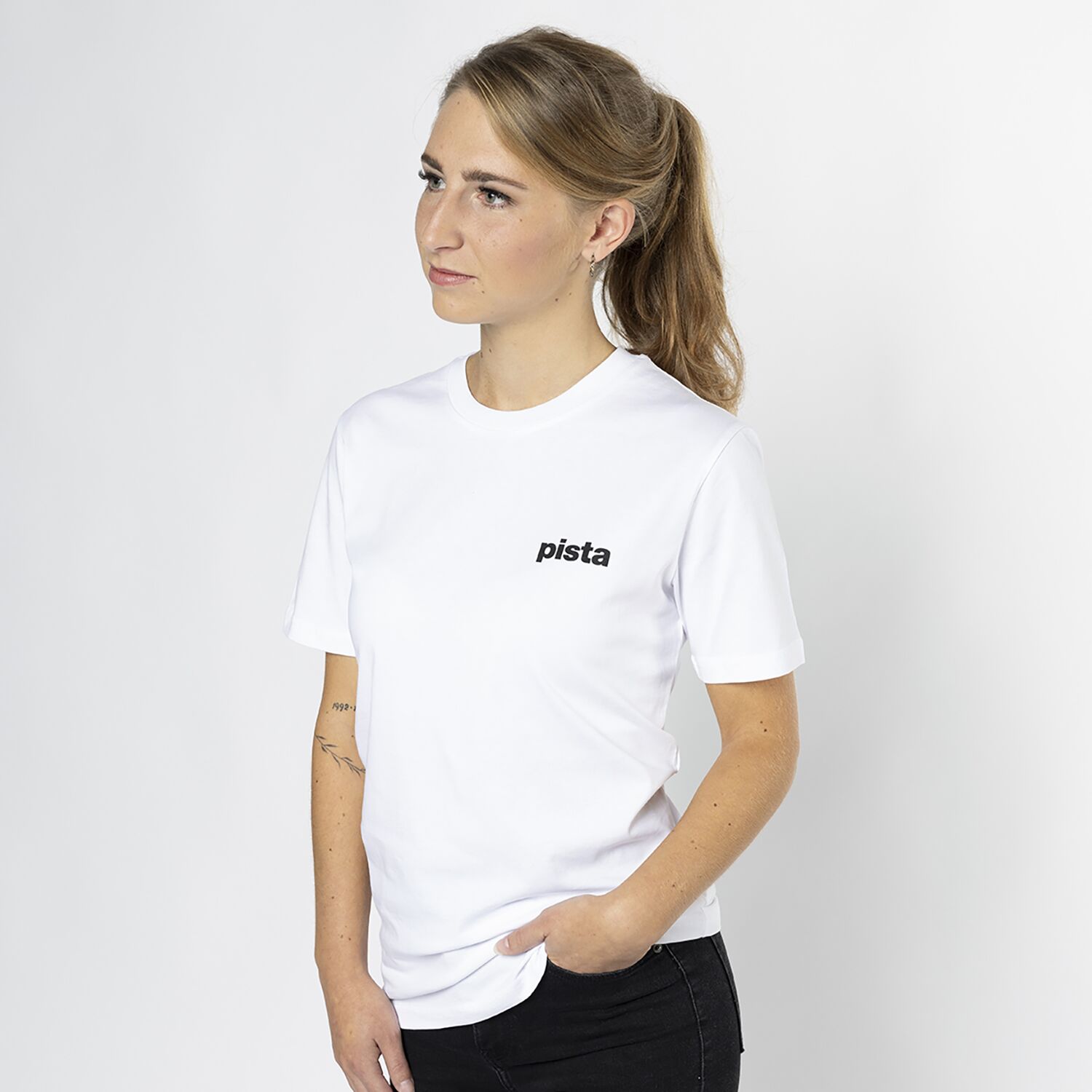 hello yellow T-Shirt pista weiß