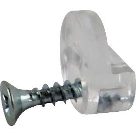 Artikelbild für Glas / Spiegel Clip für 4 mm Stärke, Kunststoff transparent