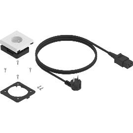 Zdjęcie artykułu dla Blum ESS.B01EB.2 AMPEROS AC Gniazdko typ E, tworzywo sztuczne, biały połysk