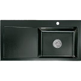Artikelbild für SYSTEMCERAM Einbauspüle Mera 100 SL, 1000 x 510 mm TT. links, Nero