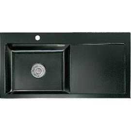 Artikelbild für SYSTEMCERAM Einbauspüle Mera 100 SL, 1000 x 510 mm TT. rechts, Nero