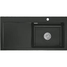 Artikelbild für SYSTEMCERAM Einbauspüle Mera 100 SL, 1000 x 510 mm TT. links, Nigra