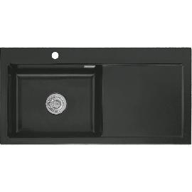 Artikelbild für SYSTEMCERAM Einbauspüle Mera 100 SL, 1000 x 510 mm TT. rechts, Nigra