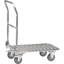 Imagine produs pentru Carucior pliabil FETRA din otel cu maner 720 x 450mm, capacitate portanta 200 kg