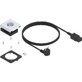 Slika artikla za BLUM AMPEROS AC vgradna vtičnica, umetna masa, bela-visoki sijaj