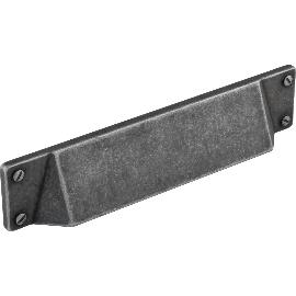 Slika artikla za Utopni ročaj Manto, RL 128 mm, širina 175 mm, cinkova litina, staro cinkano