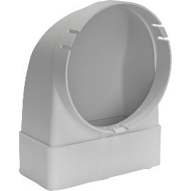 Artikelbild für OPTIMAIRO Umlenkstück ohne Stutzen 111 x 54 Kunststoff weiß