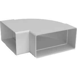 Artikelbild für OPTIMAIRO Flachkanalbogen 90° waagerecht 111 x 54 Kunststoff weiß