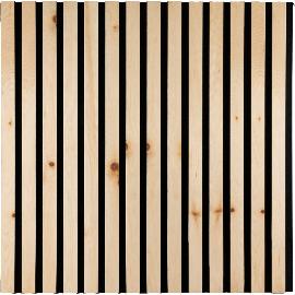 Artikelbild für Akustikpaneel Zirbe Natur roh / schwarz