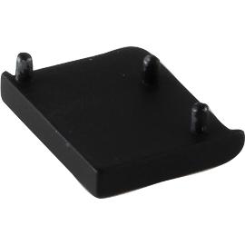 Artikelbild für Endkappe Mede links zu Griffstange, Zinkdruckguss schwarz matt