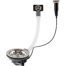 Artikelbild für SOLIDO Ab- und Überlaufventil mit Drehknopf 1 x 3,5" rund Edelstahl