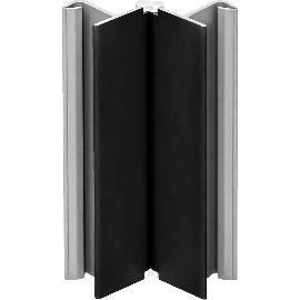 Slika artikla za VOLPATO kotnik za podnožno letev, nastavljiv, 100 mm, umetna masa, črna, mat