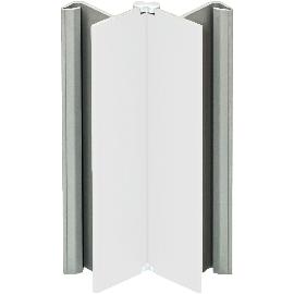 Slika artikla za VOLPATO kotnik za podnožno letev, nastavljiv, 100 mm, umetna masa, bela, mat