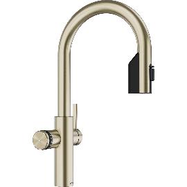 Artikelbild für BLANCO Set Armatur Choice Icona-C Satin Gold mit Wasseraufbereitungseinheit