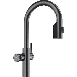 Artikelbild für BLANCO Set Armatur Choice Icona-C Satin Darksteel mit Wasseraufbereitungseinheit