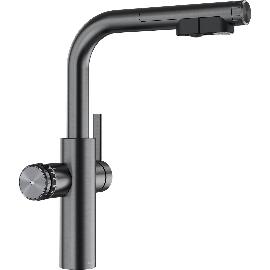 Artikelbild für BLANCO Set Armatur Choice Icona-L Satin Darksteel mit Wasseraufbereitungseinheit