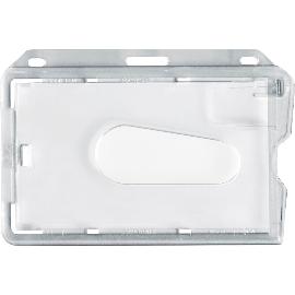 Artikelbild für IDENTA Kartenhalter Querformat mit Einschubhilfe 85x54 mm transparent