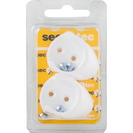 Artikelbild für SECOTEC Schrankrohrlager rund 25 mm Kunststoff weiß SB-2 BL2