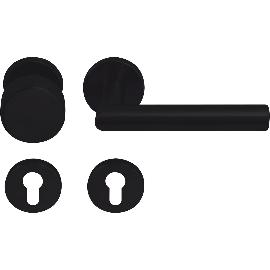 Obrázek produktu pro SOLIDO FH sada klika-koule NORWEGEN - PZ, čtyřhran 8/8,5 mm, nerez černá