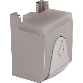 Artikelbild für Glasbodenträger KUBIC zum Anschrauben, Glas 4-8 mm, Zamak vernickelt