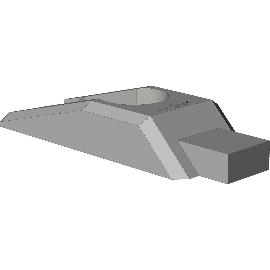 Slika artikla za Varovalo zapiranja ZSS.OS1 WINKHAUS, za zgornjo tirnico OS1, umetna masa, bela