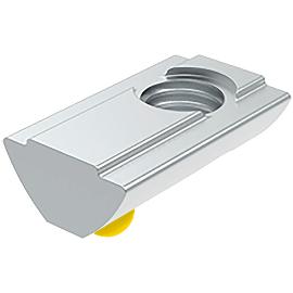 Artikelbild für FATH Nutenstein Nut 8 einschwenkbar mit Führungssteg und Federkugel M5 Gelb