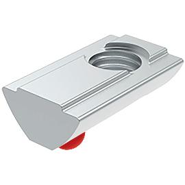 Artikelbild für FATH Nutenstein Nut 8 einschwenkbar mit Führungssteg und Federkugel M6 Rot