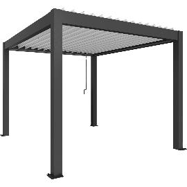 Artikelbild für BIOHORT Pergola Gr. 3 x 3,5 dunkelgrau/weiß
