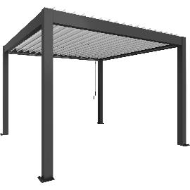 Artikelbild für BIOHORT Pergola Gr. 3,5 x 3,5 dunkelgrau/weiß
