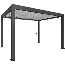 Artikelbild für BIOHORT Pergola Gr. 4 x 3 dunkelgrau/weiß