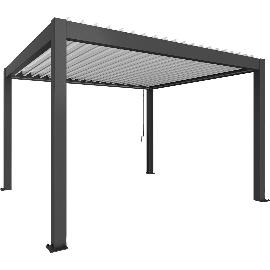 Artikelbild für BIOHORT Pergola Gr. 4 x 3,5 dunkelgrau/weiß