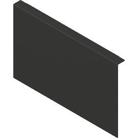 Slika artikla za BLUM AMBIA-LINE priključna plošča, višina C, Š242 mm, jeklo, karbonsko črna