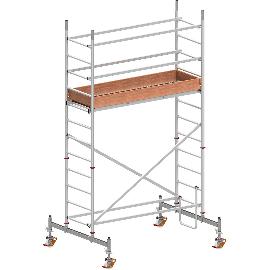 Obrázek produktu pro HYMER hliníkové pojízdné lešení s traverzou 7077/04, výška plošiny 2,42m