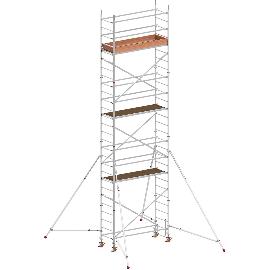 Obrázek produktu pro HYMER hliníkové pojízdné lešení se vzpěrou 7077/08, výška plošiny 6,27m