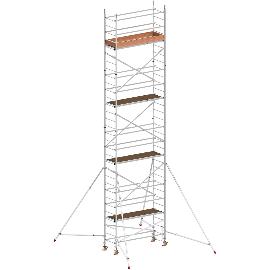 Obrázek produktu pro HYMER hliníkové pojízdné lešení se vzpěrou 7077/09, výška plošiny 7,27m