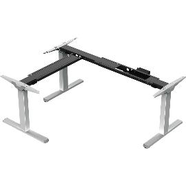 Artikelbild für Tischgestell EVO Basic, 90° Winkelanwendung, elektrisch verstellbar, alufarbig