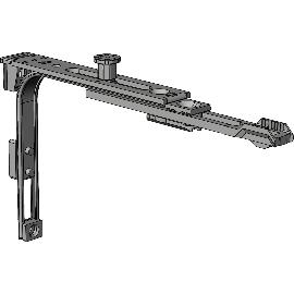 Slika artikla za WINKHAUS kotni prenosnik E3.F, 1 zapir. zatič, kratek krak, pritrdilni, srebrn