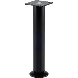 Slika artikla za Pohištvena noga ø 30 mm, dolžina 190 mm, +10 mm, podnožje, aluminij, črn, mat