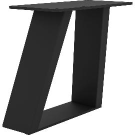 Artikelbild für Bankkufe Etsi Trapez, Breite 400 mm, Stahl schwarz strukturiert